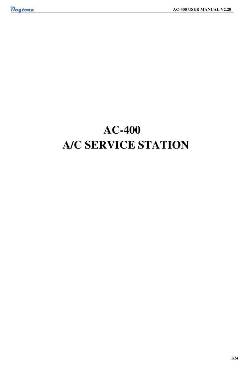 Daytona AC-400 user manual Daytona AC-400 user manual