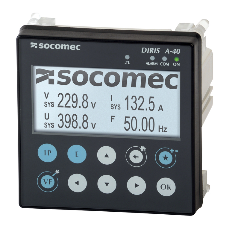 socomec DIRIS A40 User manual