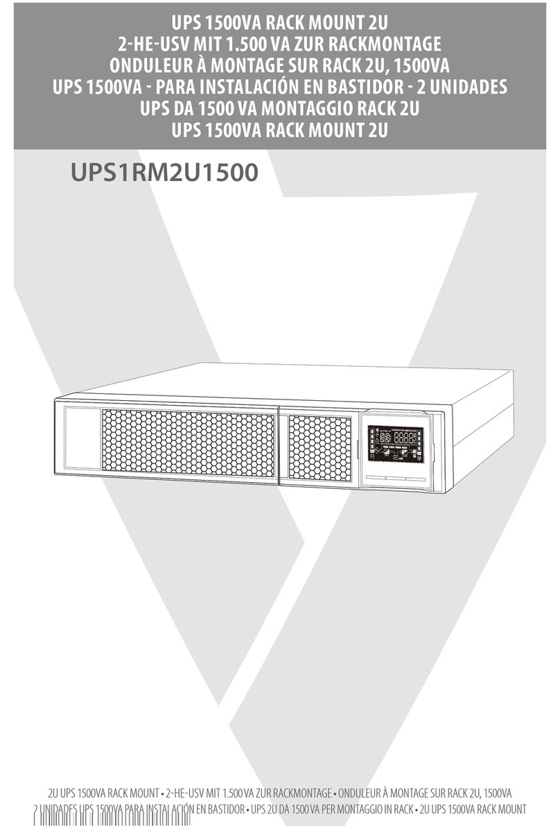 V7 UPS1RM2U1500 User manual