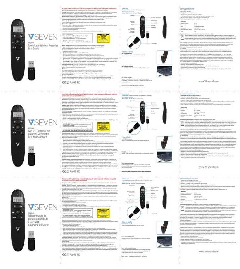 V7 WP2000G user guide