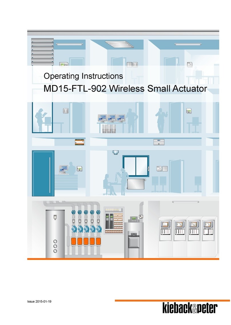 Kieback&Peter MD15-FTL-902 User manual Kieback&Peter MD15-FTL-902 User manual