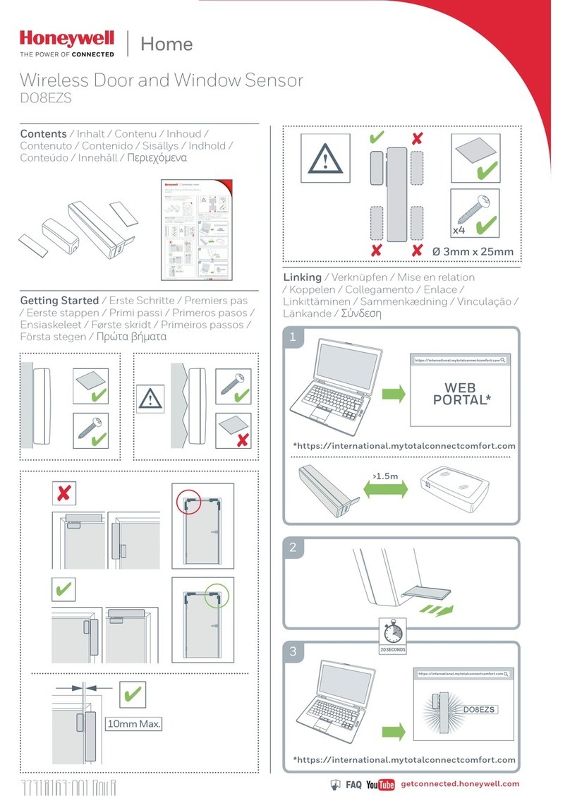 Honeywell DO8EZS User manual