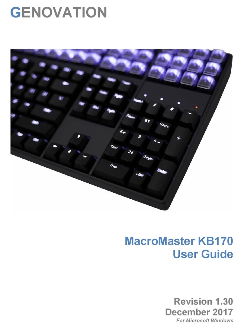 Genovation MacroMaster KB170 user guide