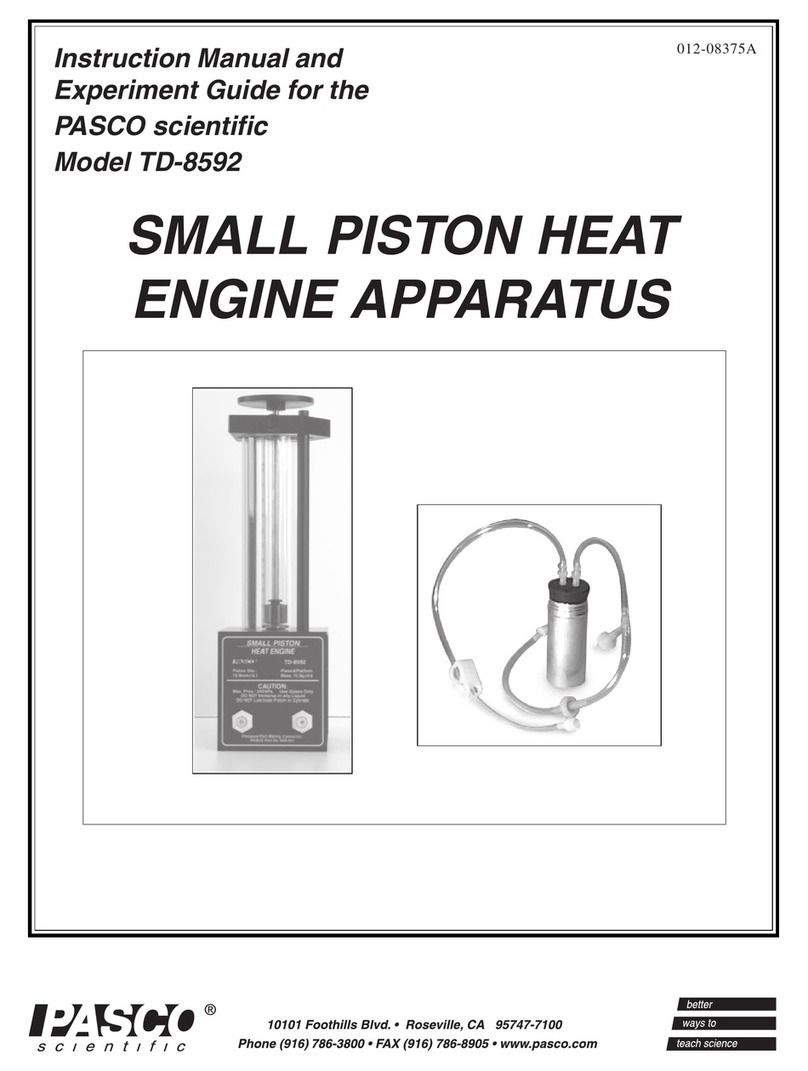 PASCO TD-8592 instruction manual