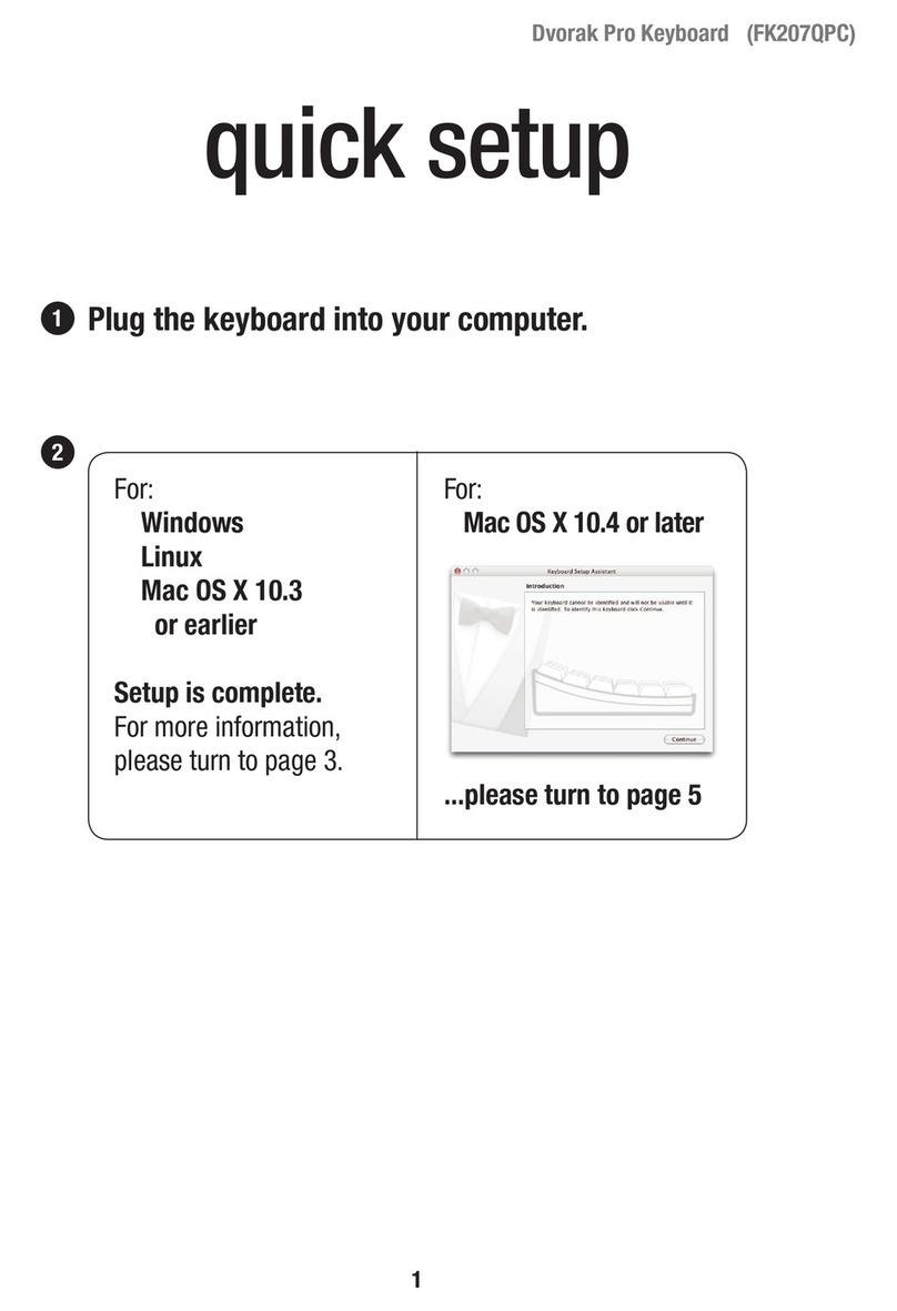 Matias Dvorak Pro Specification sheet Matias Dvorak Pro Specification sheet