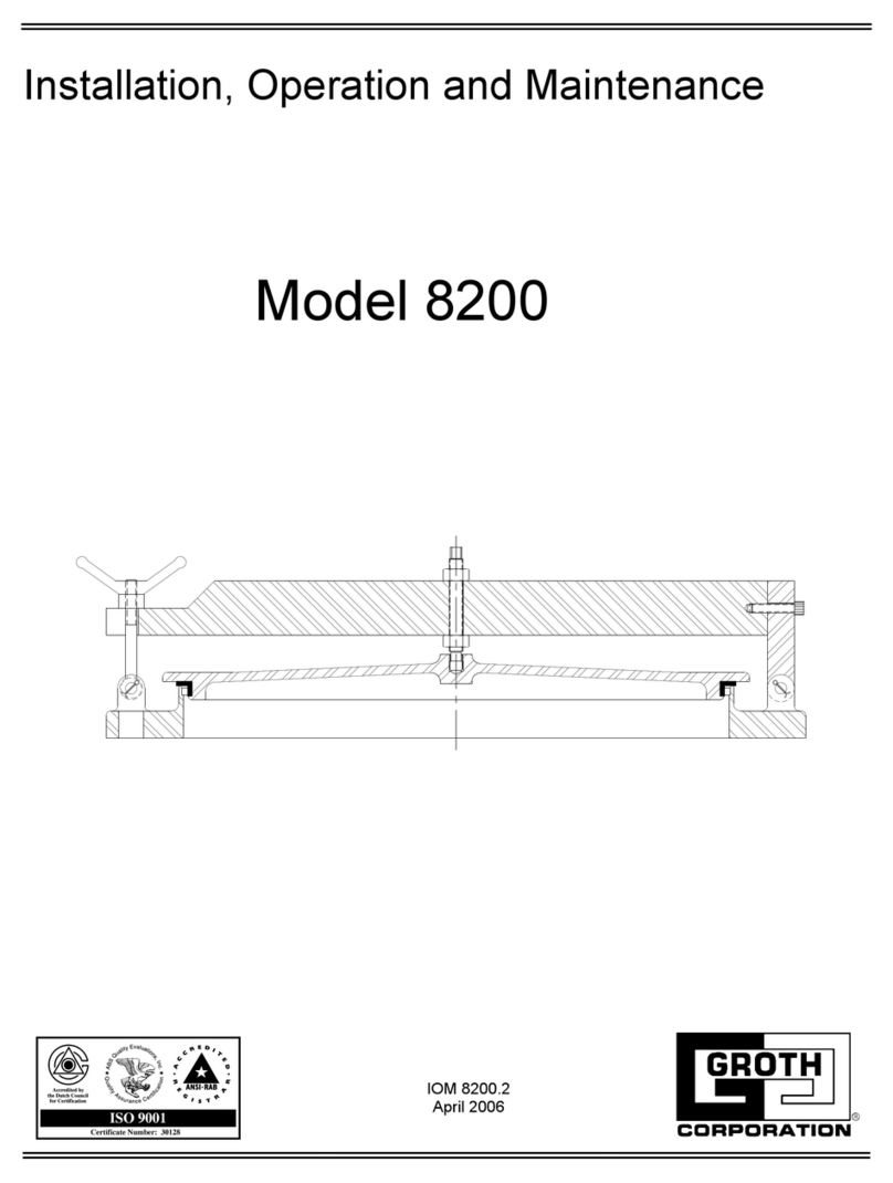 Groth 8200 Installation, operation and maintenance Groth 8200 Installation, operation and maintenance