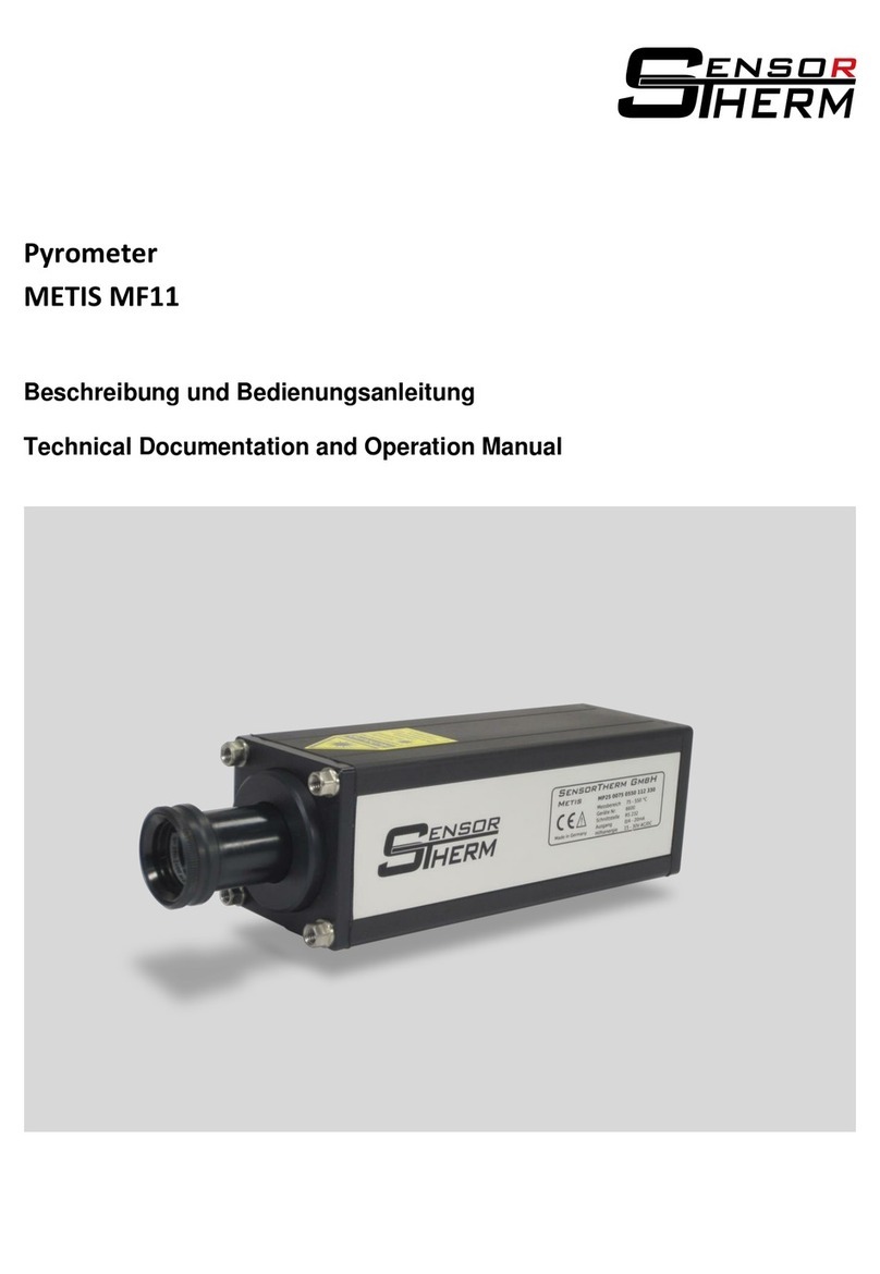 Sensor Therm METIS MF11 Operation manual