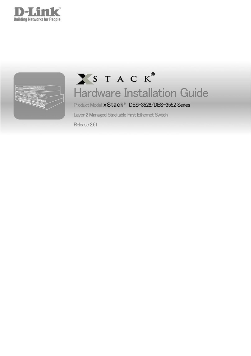 D-Link DES-3528 - xStack Switch - Stackable Manual
