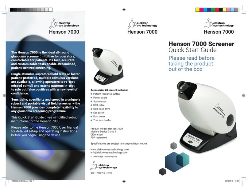 elektron eye technology Henson 7000 User manual