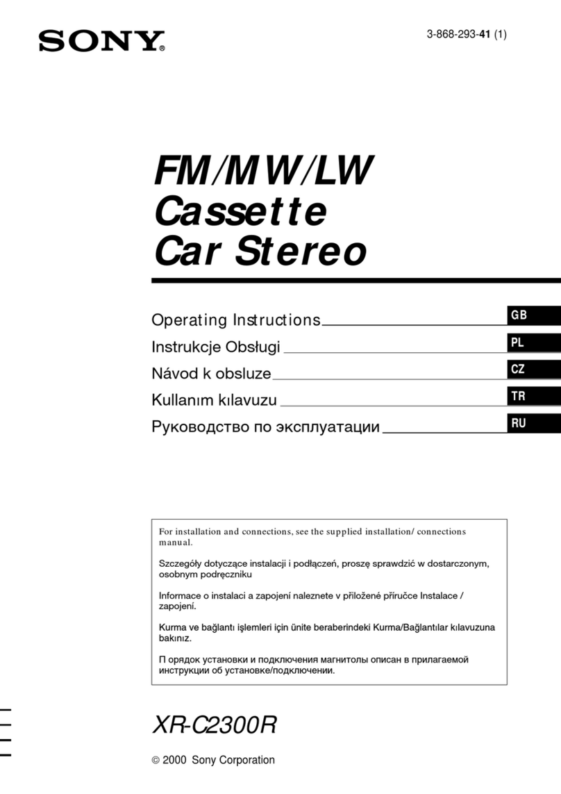 Sony XR-C2300R User manual