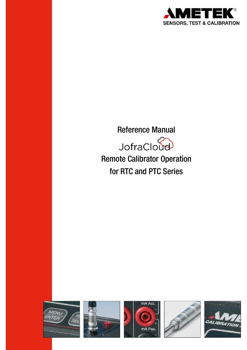 Ametek JofraCloud 3G Gateway Reference manual