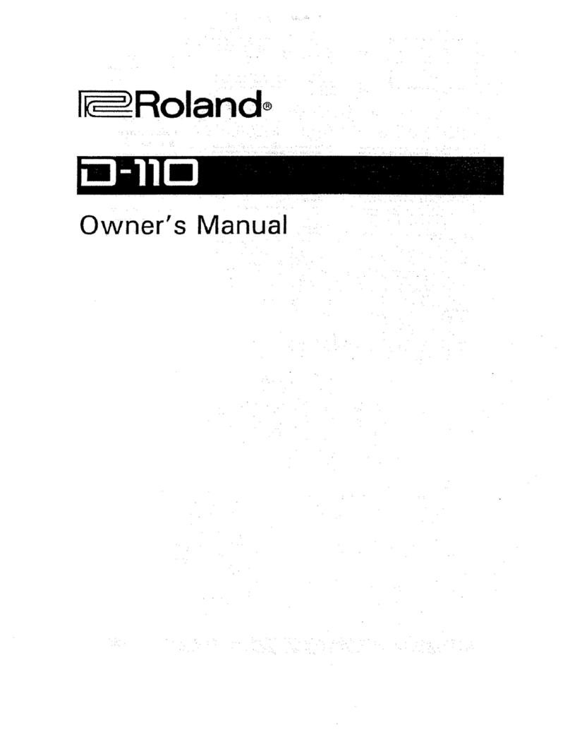 Roland D-110 User manual