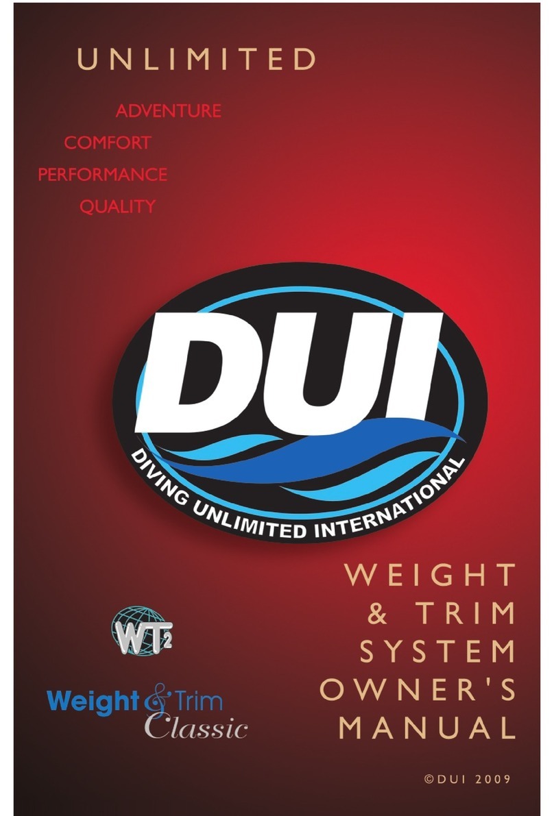 DUI Weight & Trim Classic owner's manual