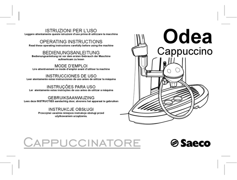 Saeco Odea Cappuccino operating instructions