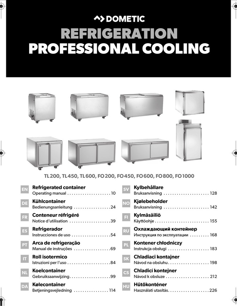 Dometic TL200 operating manual