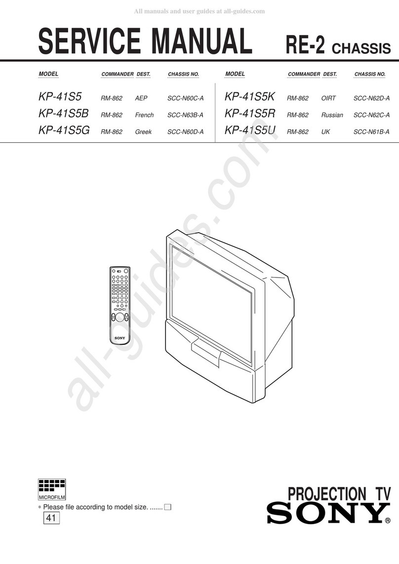 Sony KP-41S5 User manual
