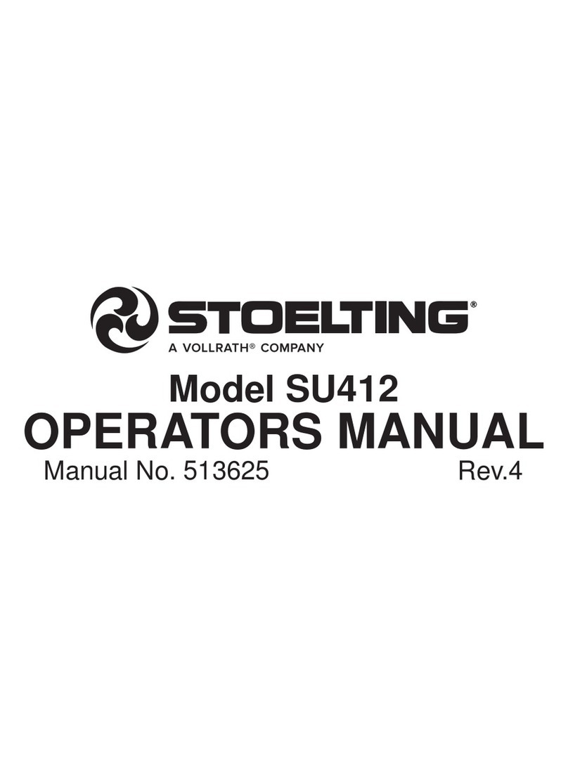 Stoelting SU412 Operator's manual