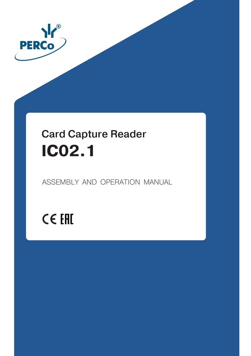 PERCo IC02.1 Installation and operating instructions