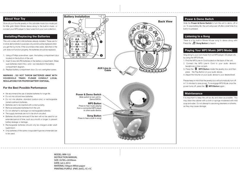 Disney MM-122 instructions