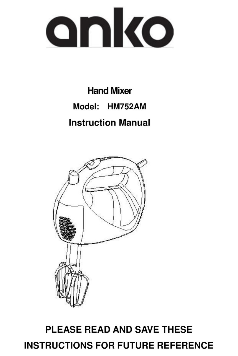 anko HM752AM instruction manual