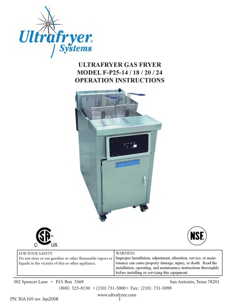 ULTRAFRYER Systems F-P25-14 Operation instructions