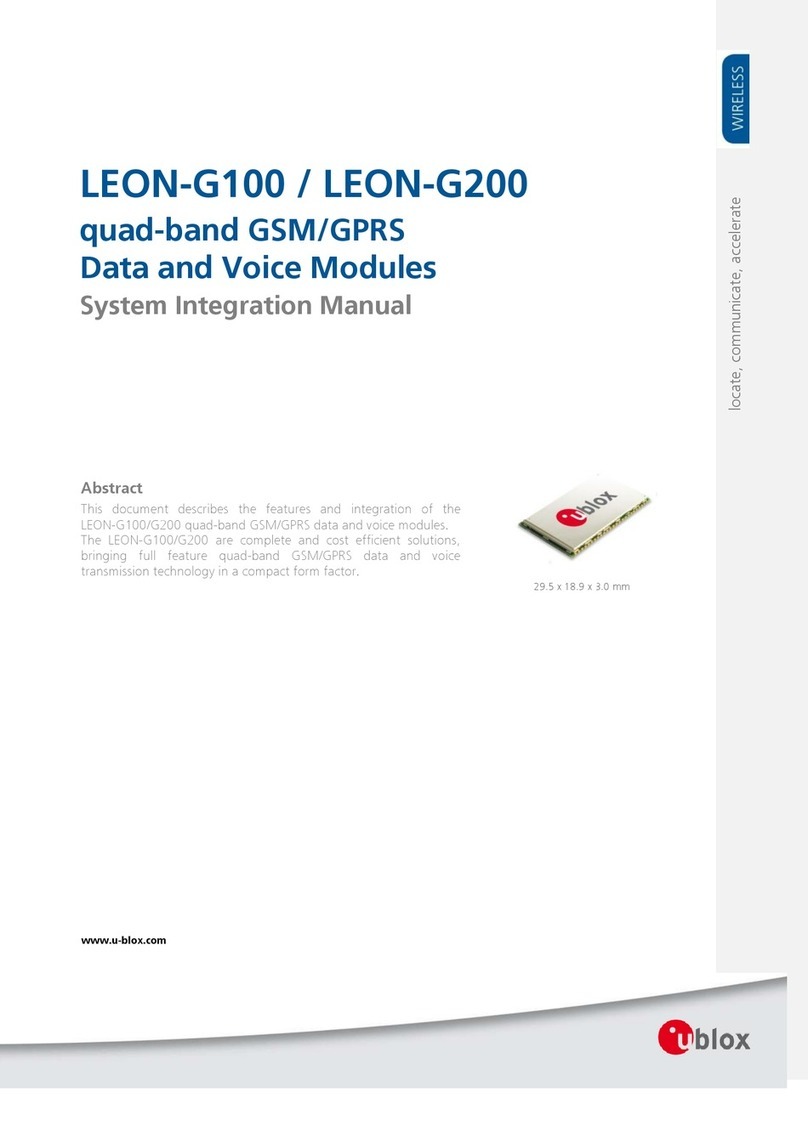 Ublox LEON-G100 ECALL Quick setup guide