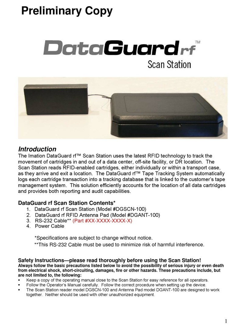 Imation DataGuard rf  Scan Station manual