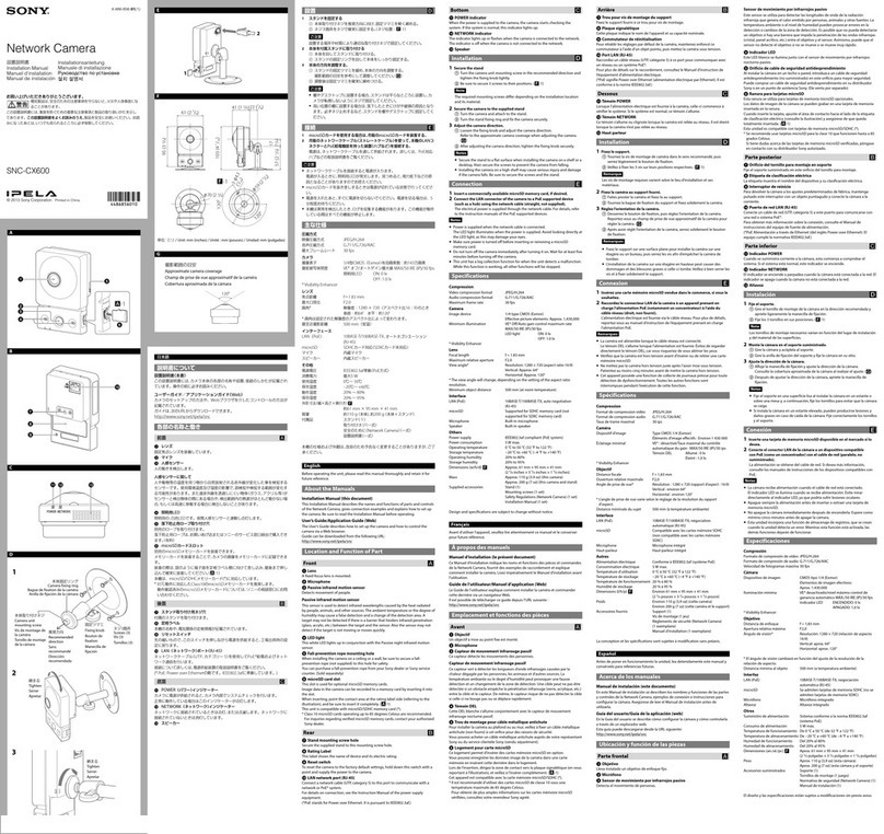Sony SNC-CX600 User manual