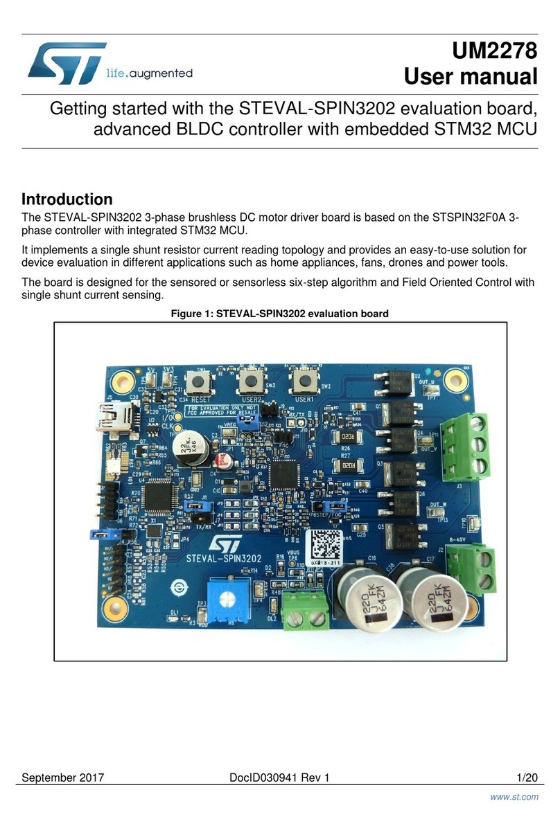 ST STEVAL-SPIN3202 User manual ST STEVAL-SPIN3202 User manual