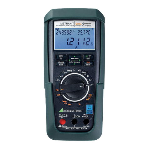 Gossen MetraWatt METRAHIT ULTRA User manual