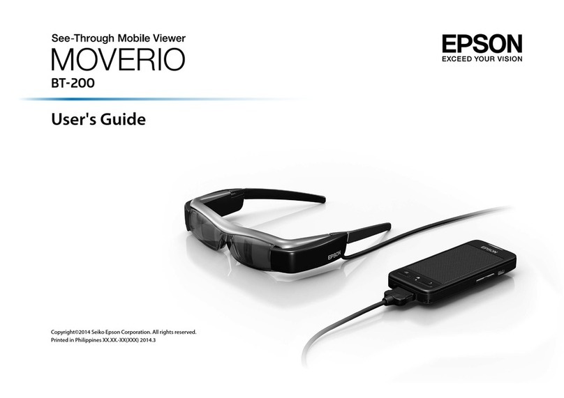 Epson MOVERIO BT-200 user guide