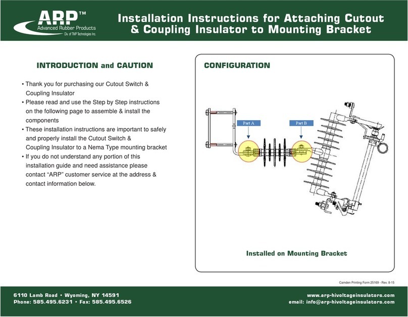 ARP Cutout switch and Coupling Insulator User manual
