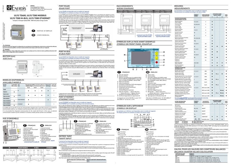 Enerdis ULYS TD80 MODBUS user manual