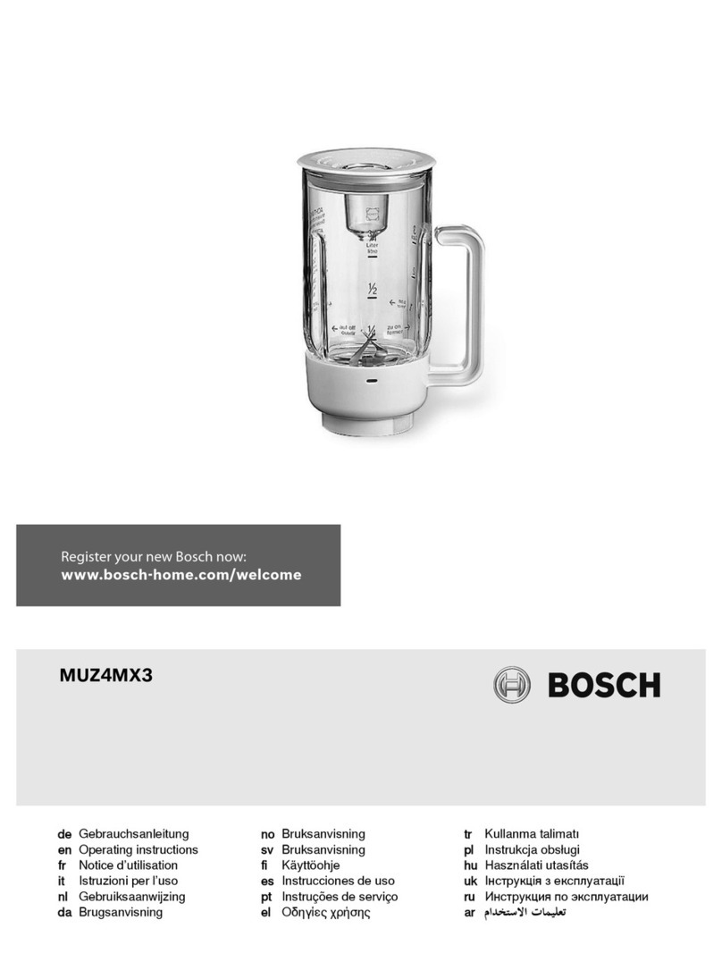 Bosch MUZ4MX3 operating instructions