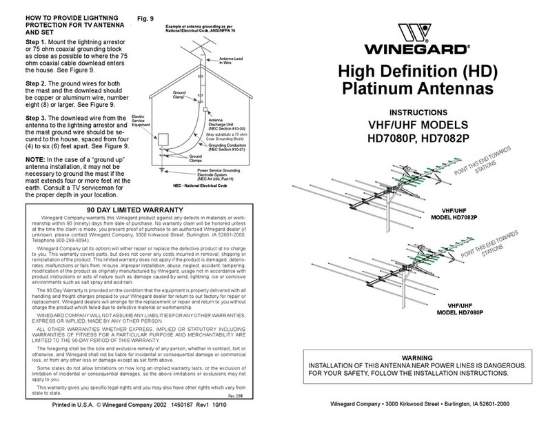 Winegard HD7080P instructions