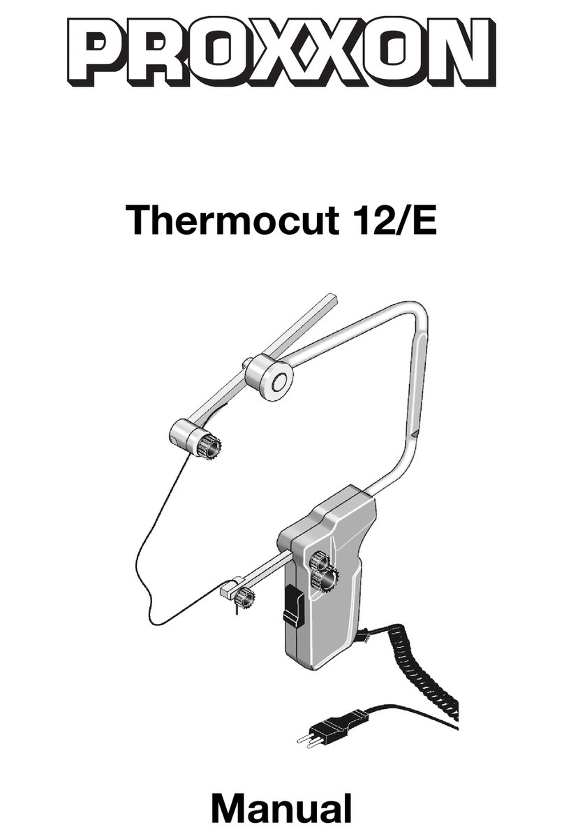 Proxxon Thermocut 12/E manual