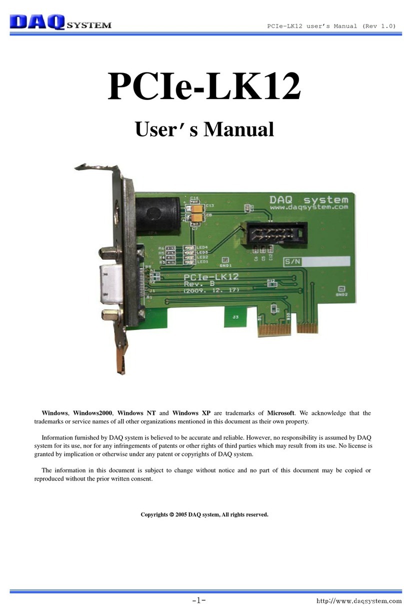 DAQ system PCIe-LK12 user manual