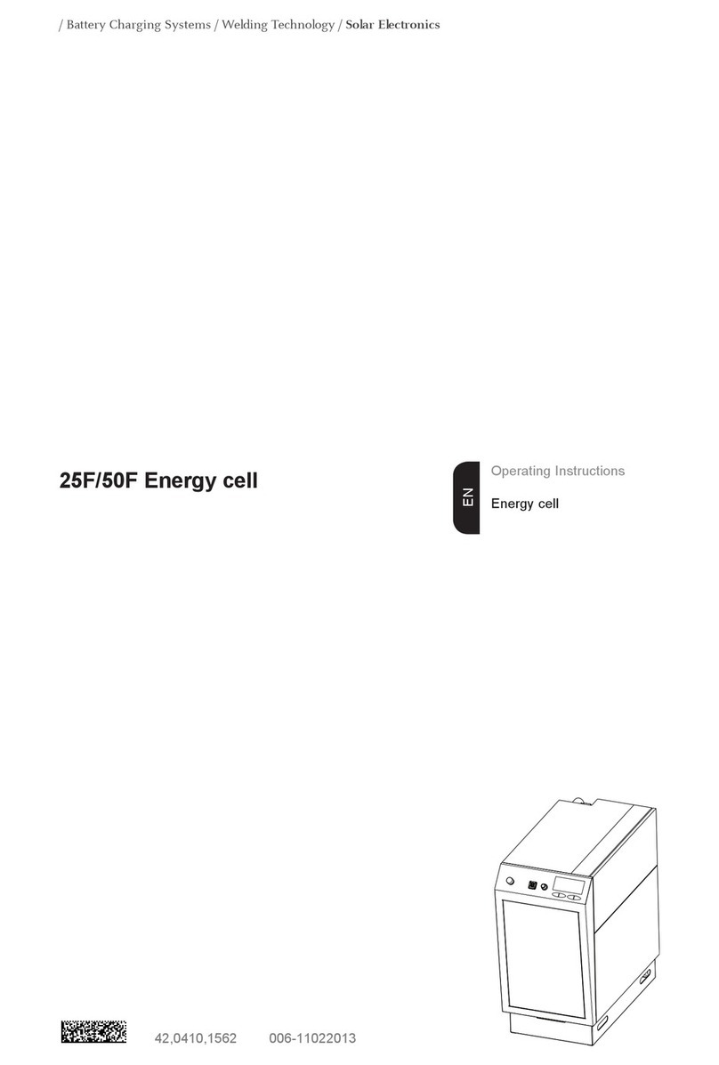 FRO­NIUS 25F operating instructions