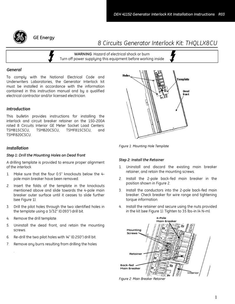 GE Energy THQLLX8CU installation instructions