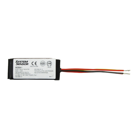 System Sensor ISO524-1 User manual