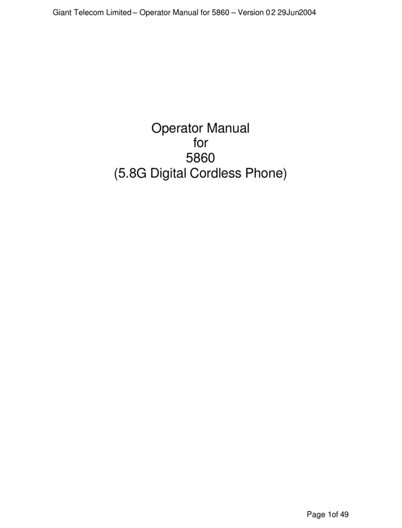 Giant 5860 Operator's manual