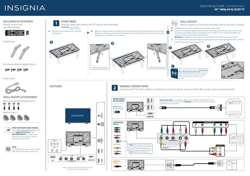 Insignia NS-50D421NA16 User manual