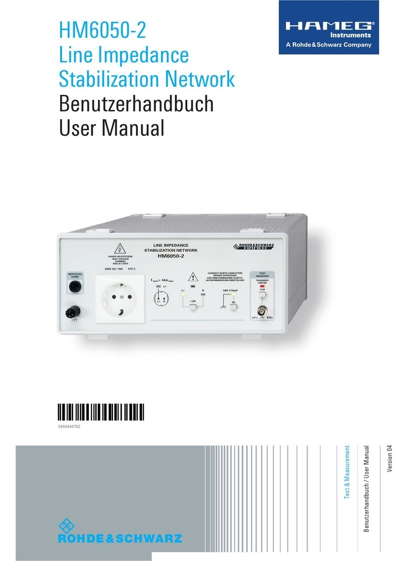 Hameg HM6050-2 user manual Hameg HM6050-2 user manual