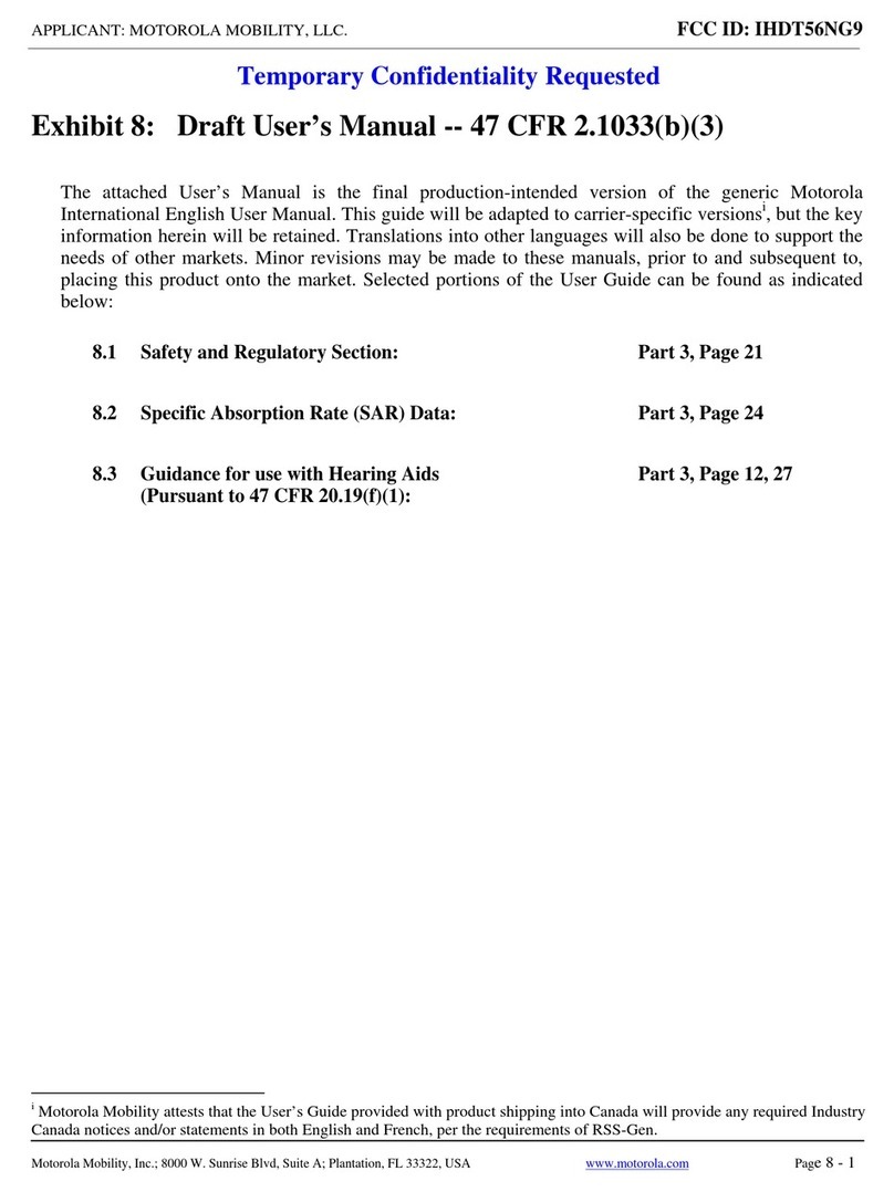 Motorola RAZR HD User manual Motorola RAZR HD User manual