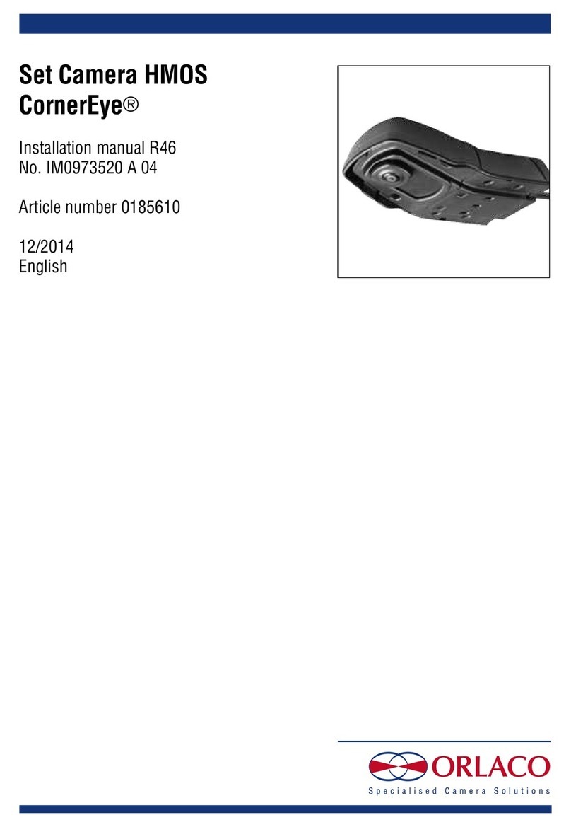 Orlaco Set Camera HMOS CornerEye installation manual