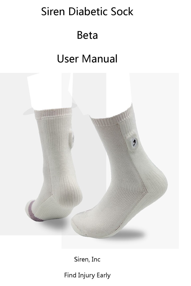 Siren Diabetic Sock user manual