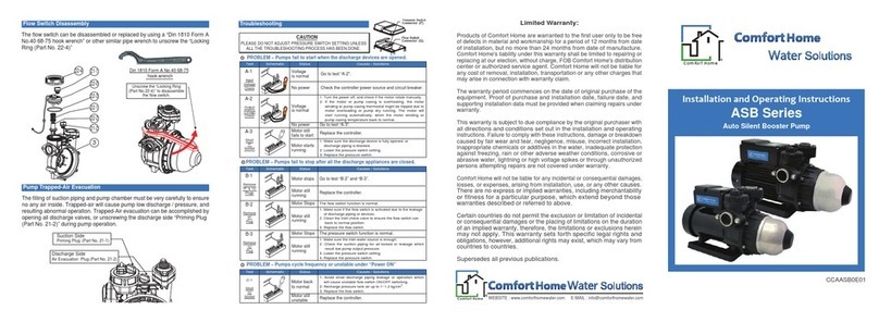 Comfort Home ASB Series User manual