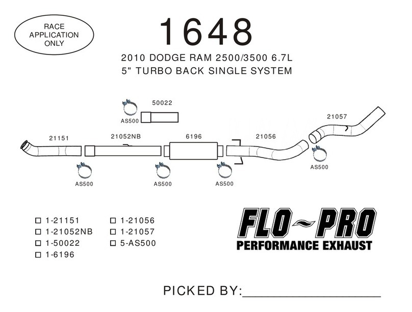 Flopro 1648 user manual