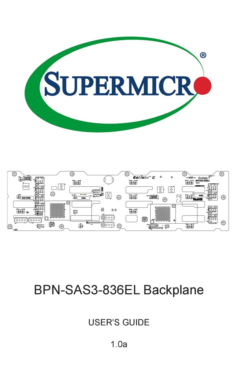 Supermicro BPN-SAS3-836EL User manual