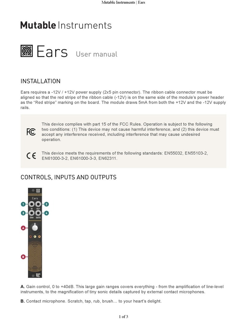 Mutable Instruments Ears user manual